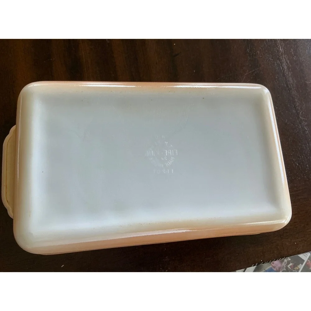 Vintage Fire-King Anchor Hocking White Milk Glass Rectangular Baking Pan 12.5